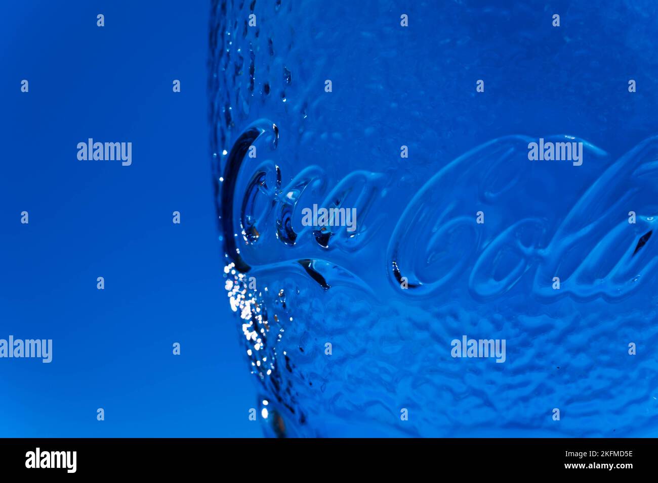 Verre Coca-Cola - photographie de produit Banque D'Images