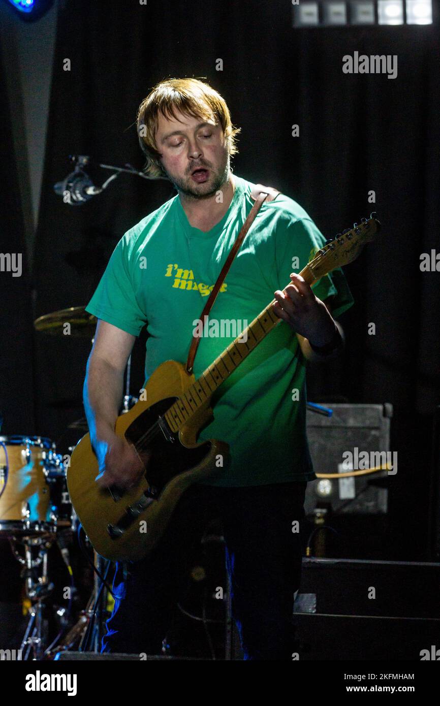 Melys - guitariste - concert à l'Aquarium, Lowestoft, Suffolk - le 9 décembre 2016 Banque D'Images