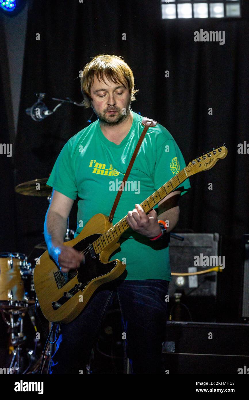 Melys - guitariste - concert à l'Aquarium, Lowestoft, Suffolk - le 9 décembre 2016 Banque D'Images