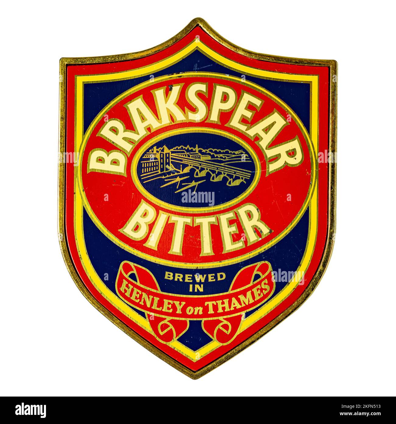 Brakspear Brewery Bitter - pince à pompe. Banque D'Images