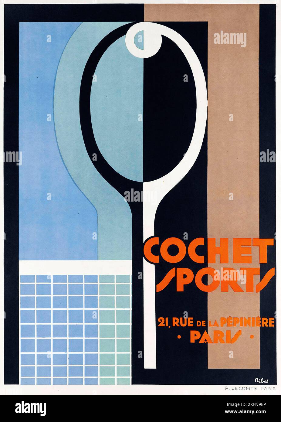Tennis affiche ancienne Banque de photographies et d’images à haute ...