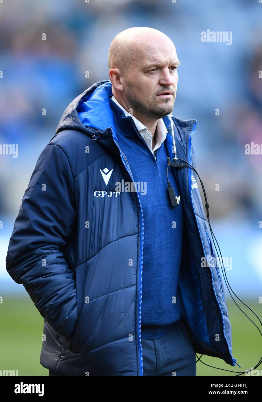 Édimbourg, Écosse, le 19th novembre 2022. Gregor Townsend d'Écosse pendant le match de la série des nations d'automne au stade Murrayfield, à Édimbourg. Le crédit photo devrait se lire: Neil Hanna / Sportimage Banque D'Images