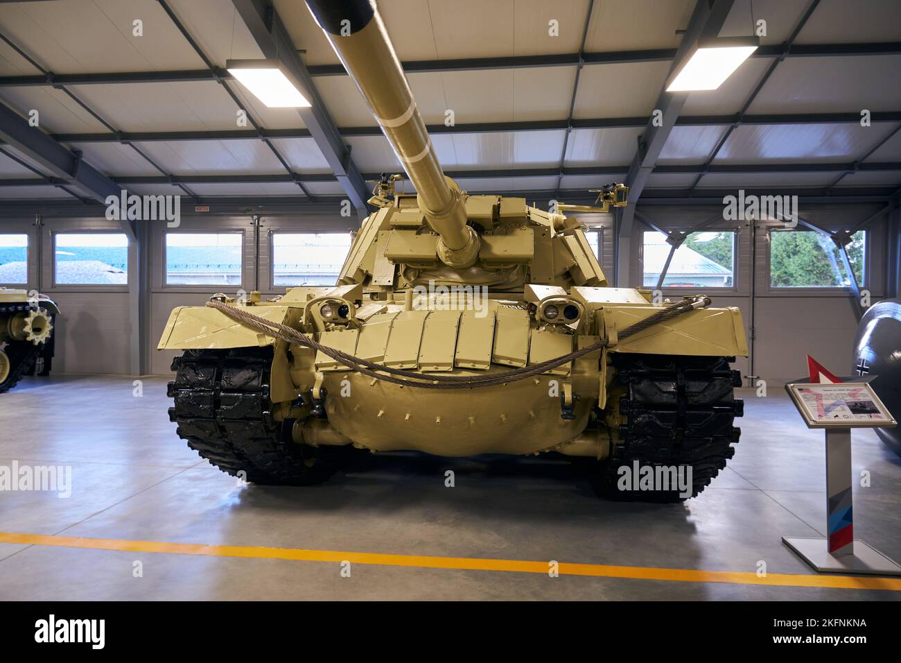 Char israélien Marax basé sur la vue avant du char américain M48A5 Banque D'Images