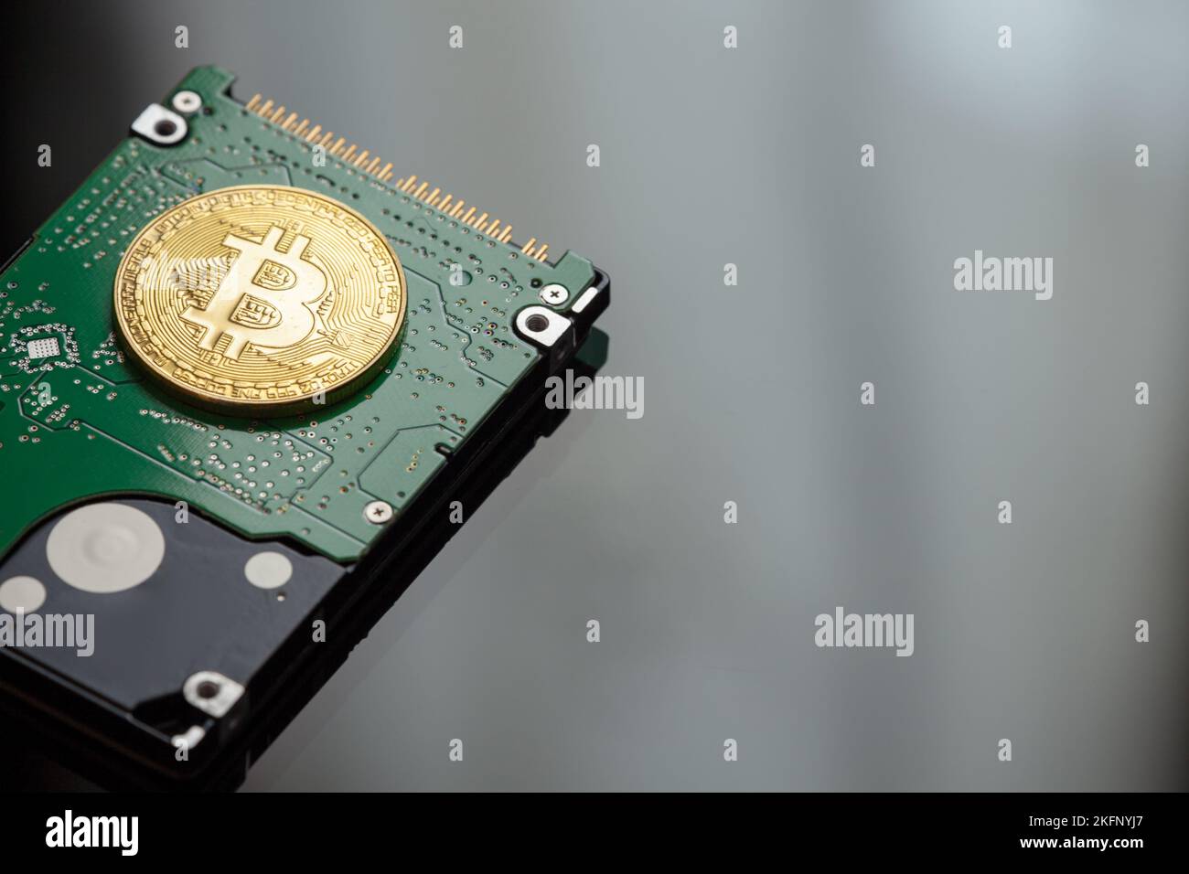 l'exploitation minière du bitcoin comme nouvel investissement financier Banque D'Images