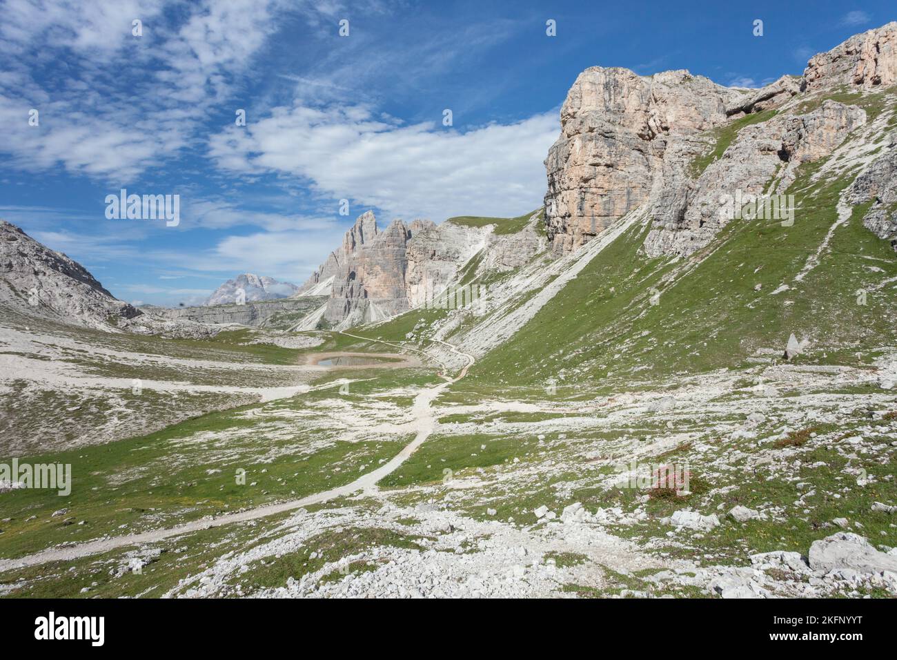 Paysages du mont Croda Fiscalina, dans les Dolomites Banque D'Images