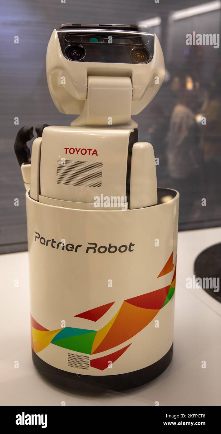 Un robot de soutien humain fabriqué par Toyota au Musée des Sciences Banque D'Images