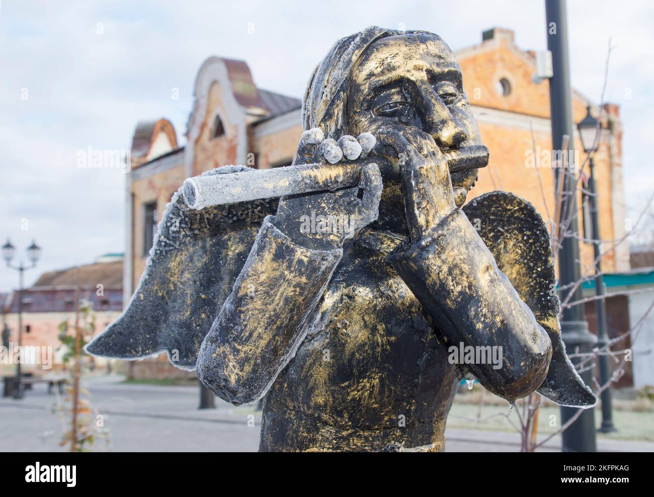 Ange musical dans la ville de Tobolsk. Objet d'art 'ce que les Anges de Tobolsk vous diront de' Banque D'Images