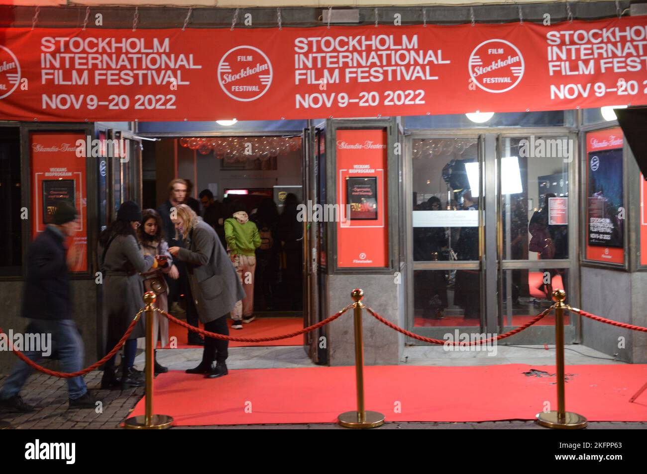 Stockholm, Suède - 2022 novembre - Festival international du film de Stockholm - Skandia-Teatern à Drottningatan. (Photo de Markku Rainer Peltonen) Banque D'Images