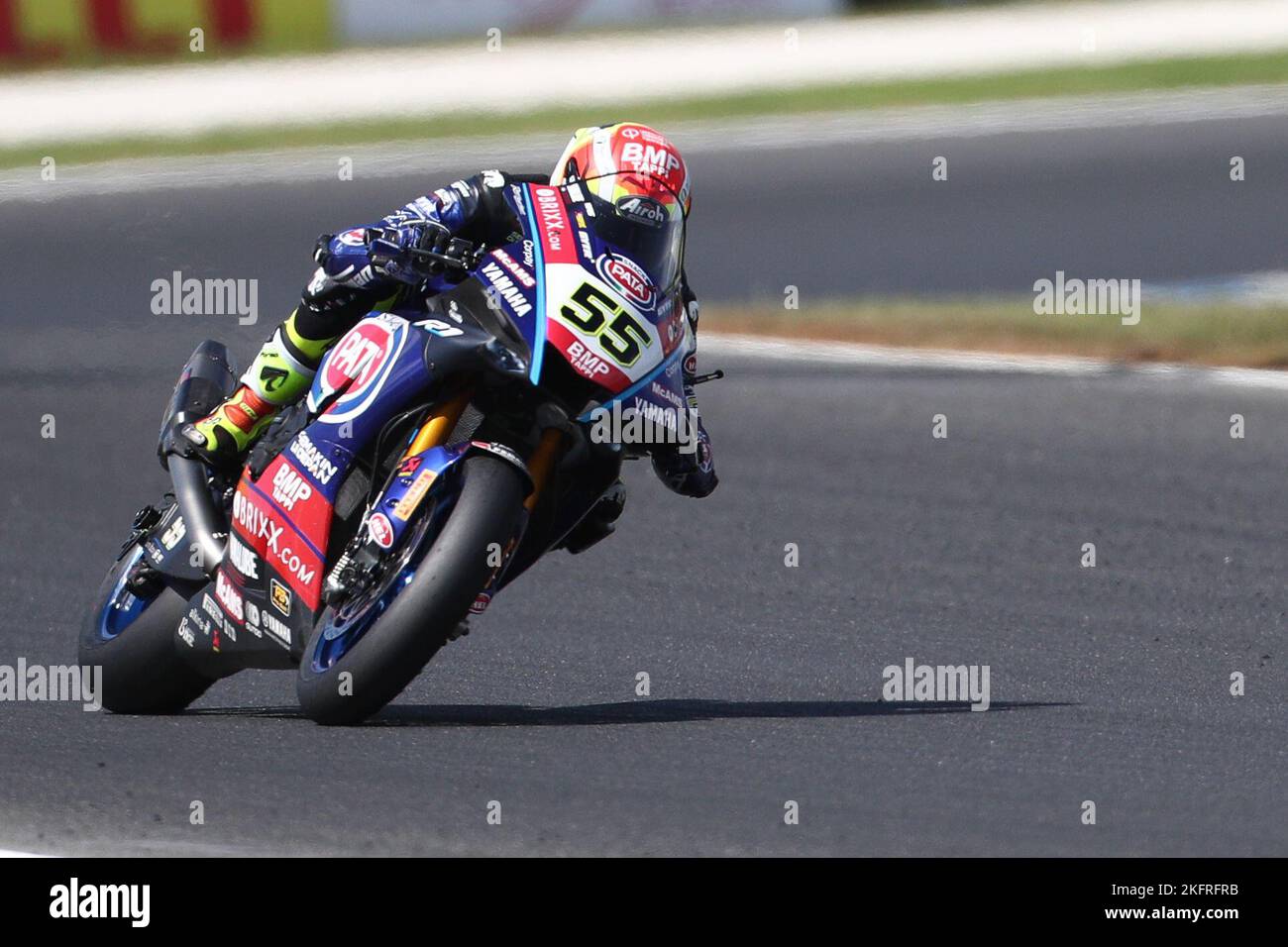 Victoria, Australie. 20th novembre 2022. Andrea Locatelli (ITA) en course pour Pata Yamaha avec Brixx WorldSBK en équipe la Yamaha YZF R1during la saison d'échauffement pour le Grand Ridge Round australien 2022 du Championnat du monde de Superbike MOTUL 2022 à Phillip Island, Australie sur 20 novembre 2022 - image Credit: brett keating/Alay Live News Banque D'Images