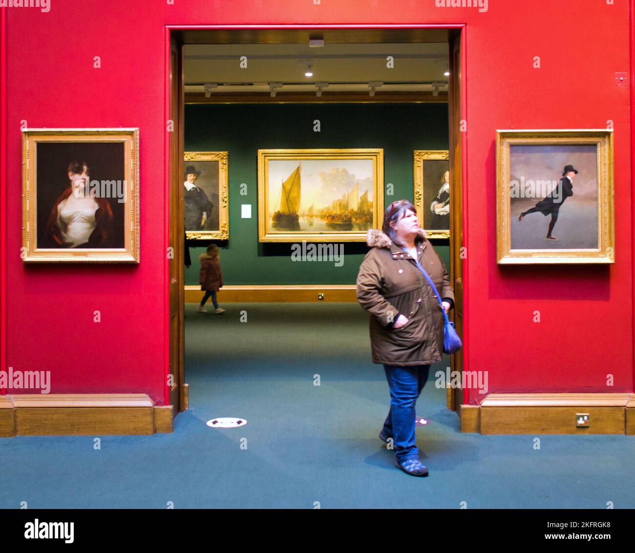 Le Reverend Robert Walker Skating sur le Loch Duddingston par Henry Raeburn intérieur de la galerie nationale écossaise Banque D'Images