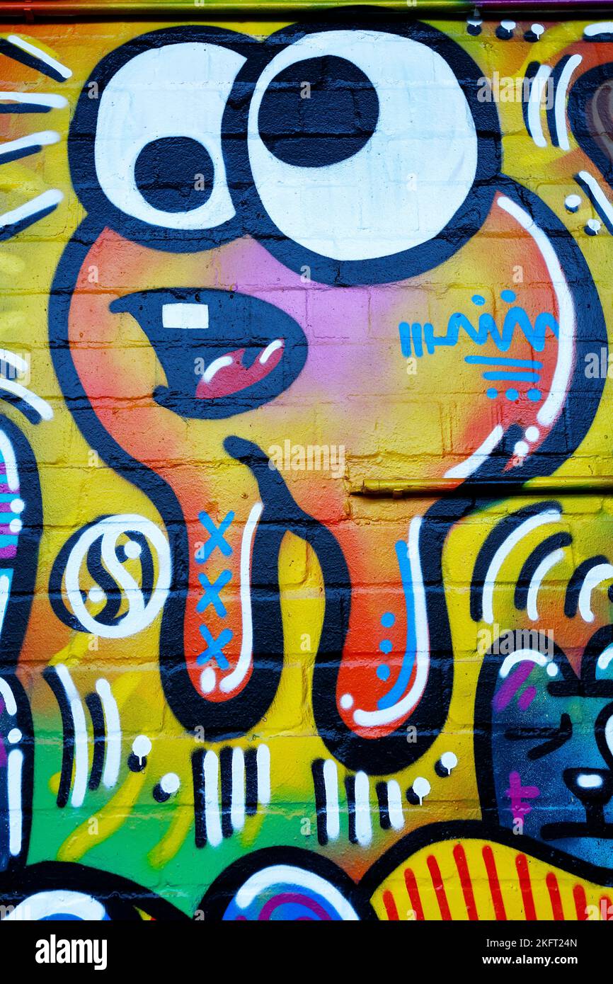 Graffiti, Street Art, Hambourg, Allemagne, Europe Banque D'Images