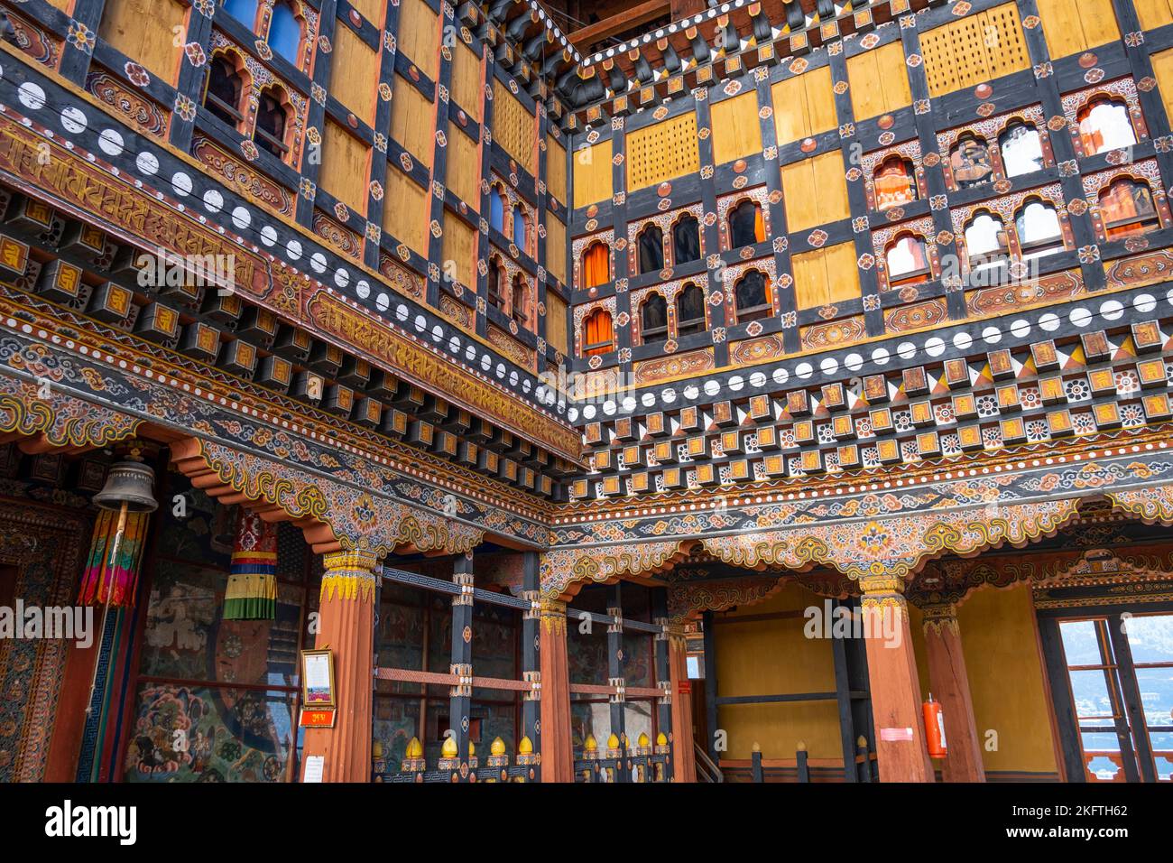 Punakha Dzong du Bhoutan Banque D'Images