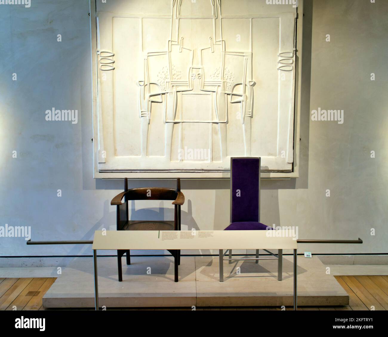 Charles Rennie Macintosh Furniture National Museum of Scotland, Chambers St, Édimbourg EH1 1JF Banque D'Images