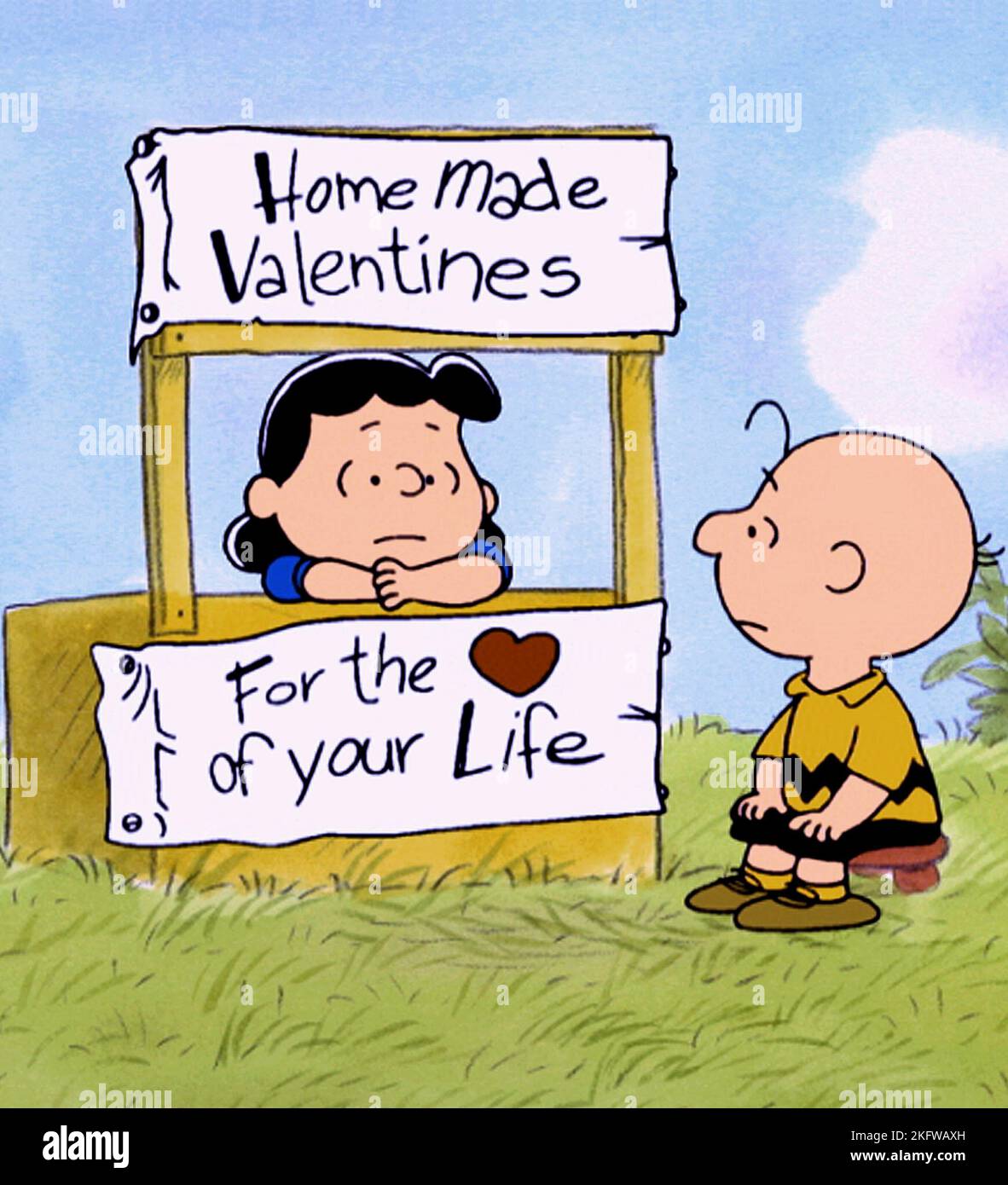 LUCY, Charlie Brown, UN CHARLIE BROWN Valentine, 2002 Banque D'Images