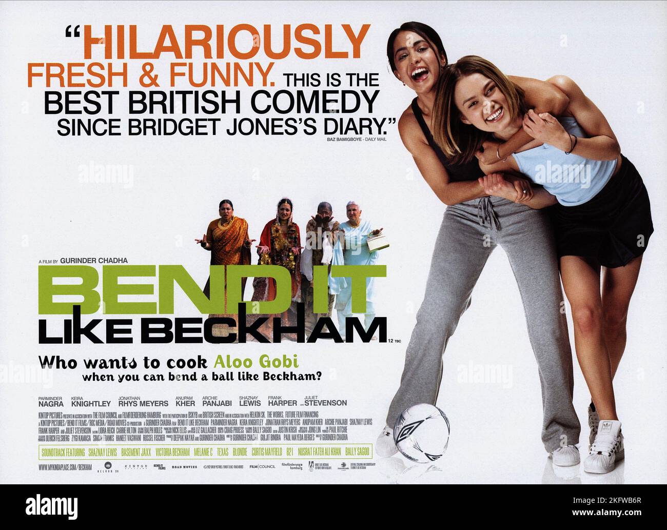 PARMINDER NAGRA, Keira Knightley, BEND IT LIKE BECKHAM, 2002 Banque D'Images