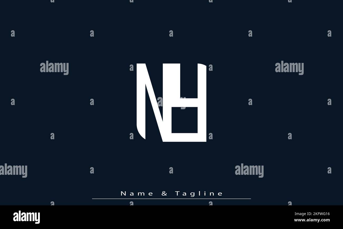 Lettres de l'alphabet initiales Monogram logo NY , YN Illustration de Vecteur