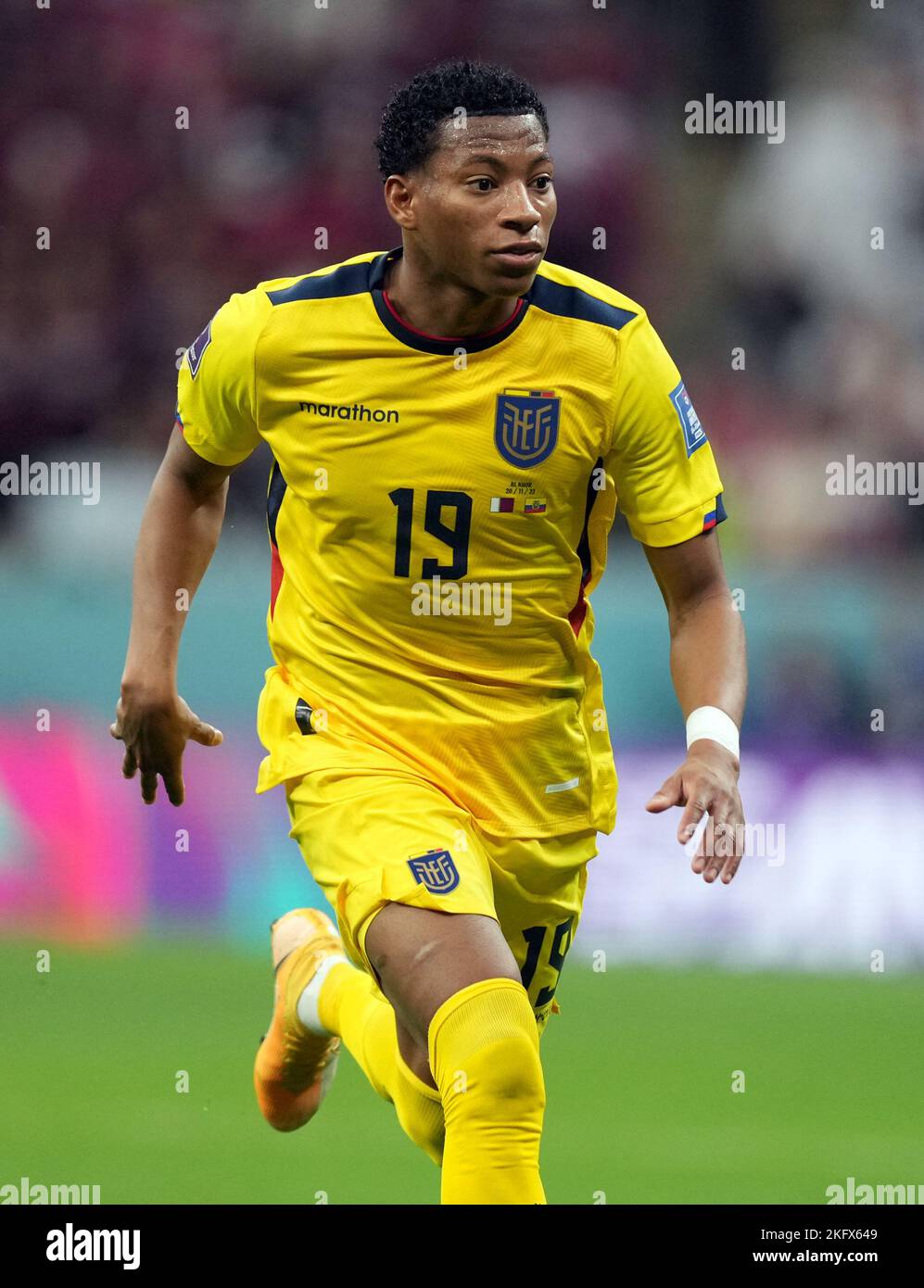 Gonzalo Plata en Équateur pendant la coupe du monde de la FIFA, un match au  stade Al Bayt, Al Khor. Date de la photo: Dimanche 20 novembre 2022 Photo  Stock - Alamy