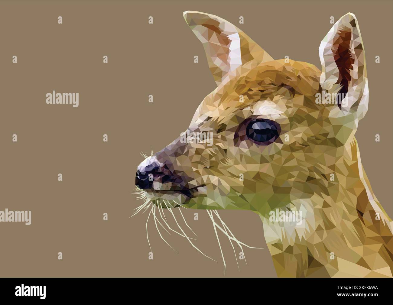 Art vecteur poly bas Deer Illustration de Vecteur