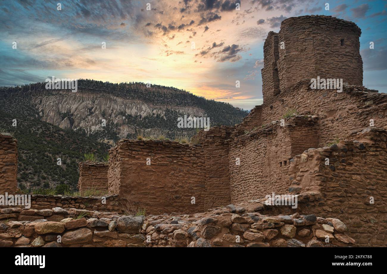Ruines de la mission San José de los Jémez, construite en 1621