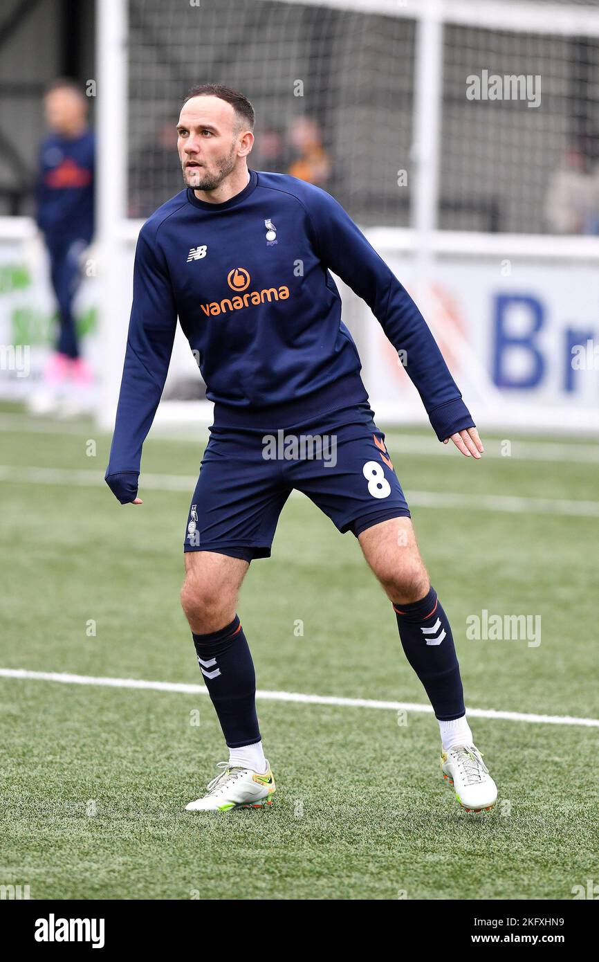 DaN Gardner d'Oldham Athletic lors du match de la Vanarama National League entre Maidstone United et Oldham Athletic au stade Gallagher, Maidstone, le samedi 19th novembre 2022. (Credit: Eddie Garvey | MI News) Credit: MI News & Sport /Alay Live News Banque D'Images