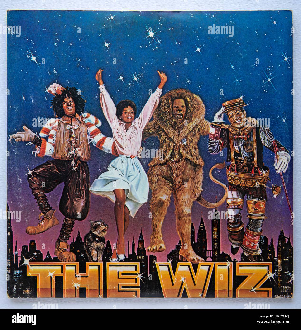 LP couverture de l'album original de la bande sonore au film de 1978 The Wiz Banque D'Images