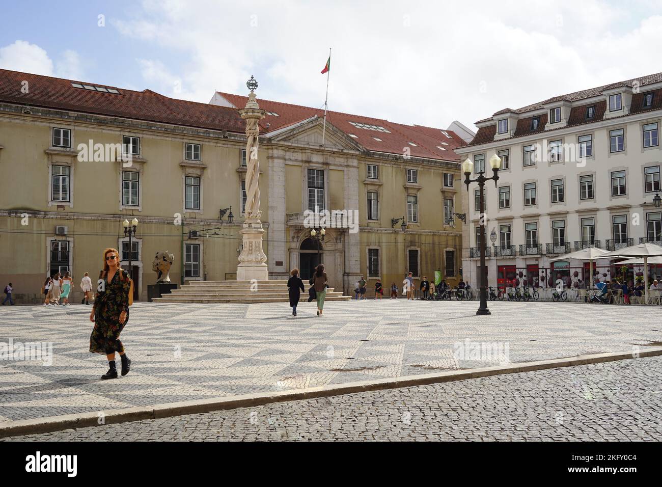 Lisbonne, Portugal - septembre 2022 : la Pillerie de Lisbonne, à la Praca do Municipio (place municipale) Banque D'Images