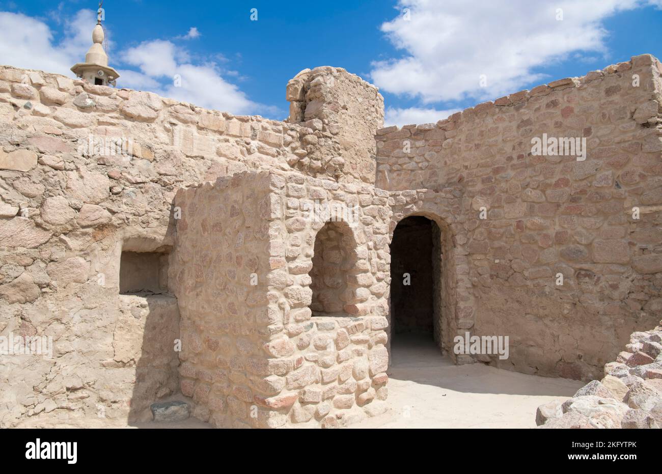 Intérieur du 16th siècle Aqaba fort Aqaba Jordanie 1 Banque D'Images