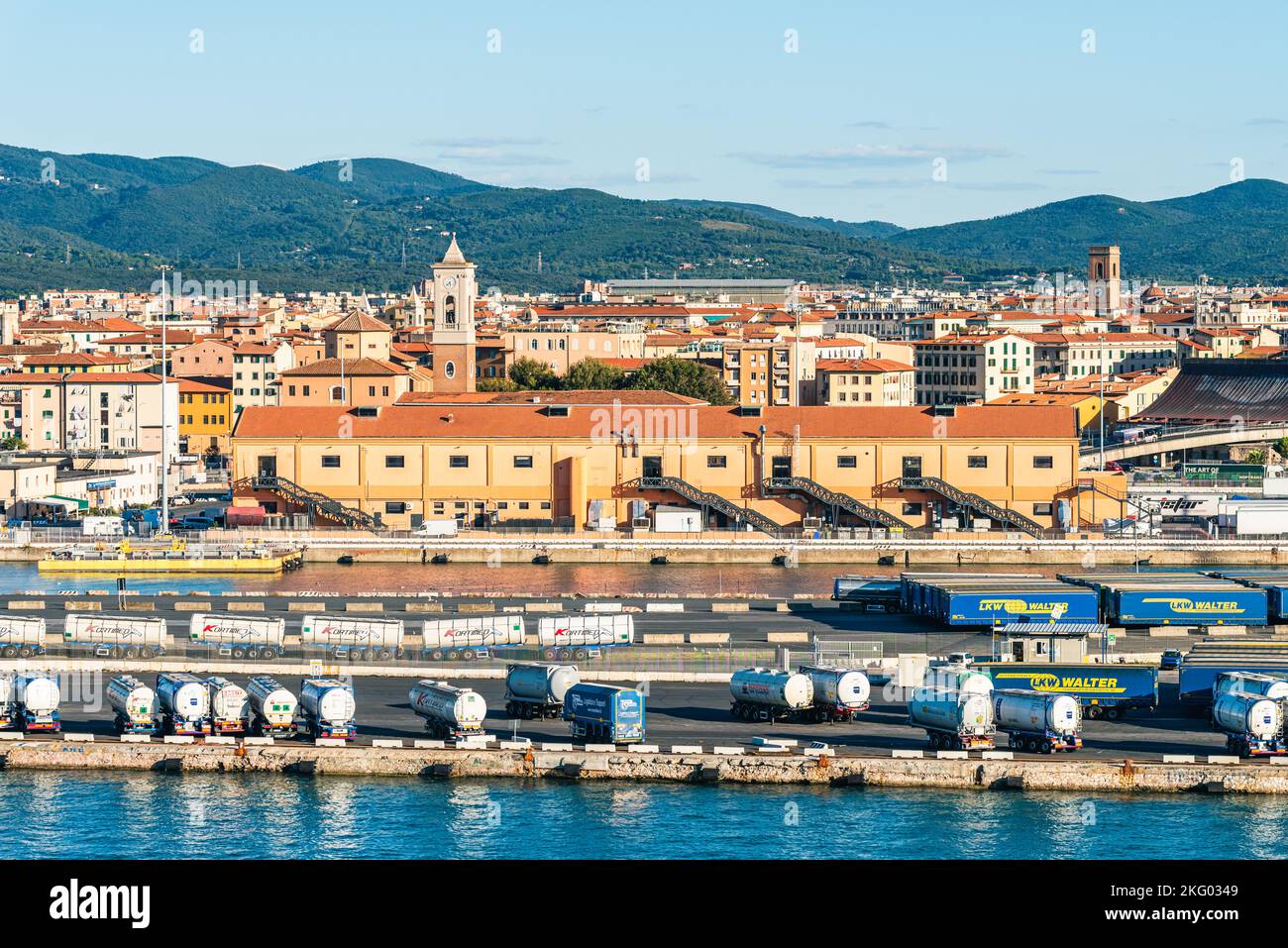 Port de Livourne, mer Méditerranée, Italie, Europe Banque D'Images