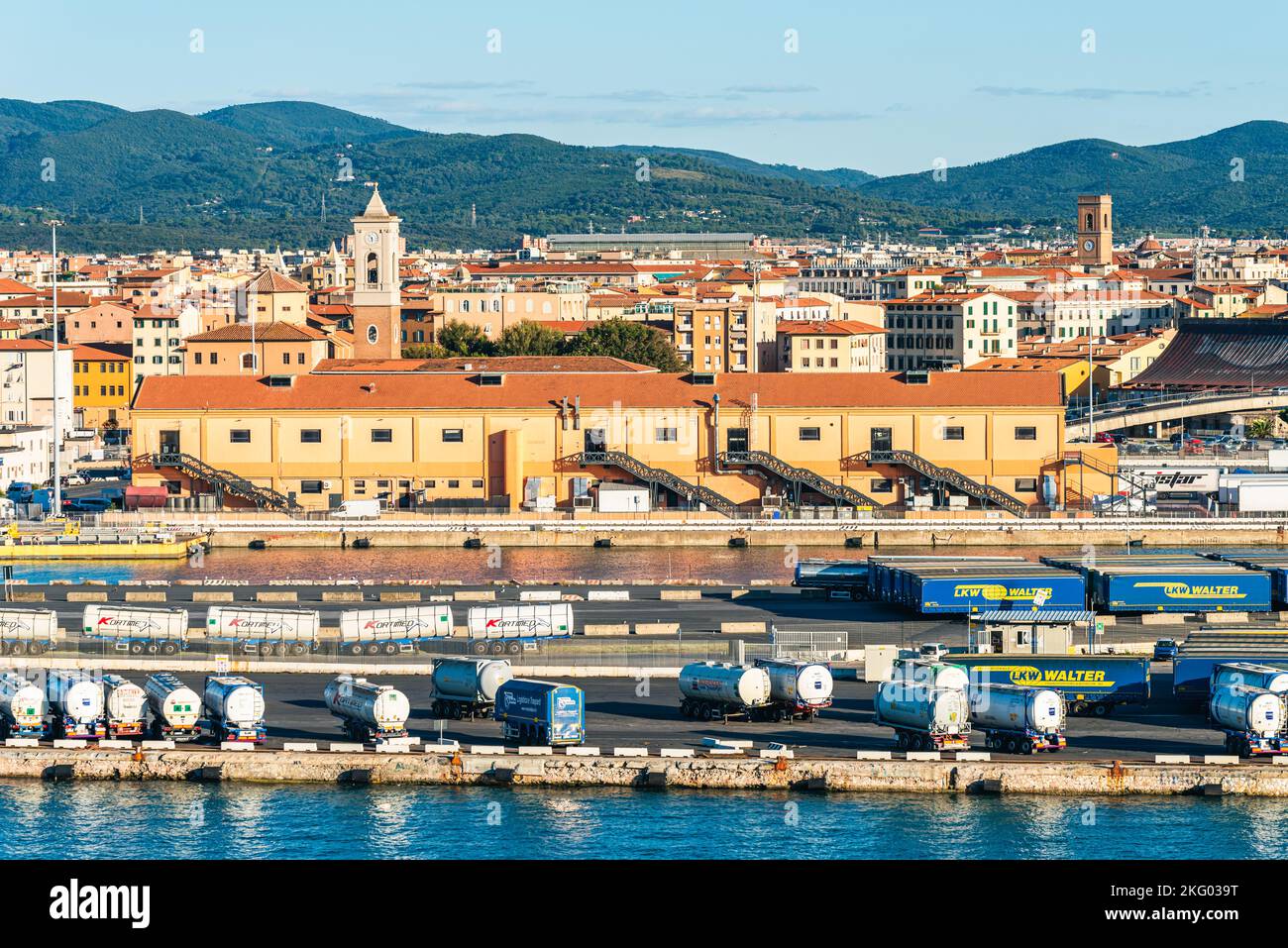Port de Livourne, mer Méditerranée, Italie, Europe Banque D'Images