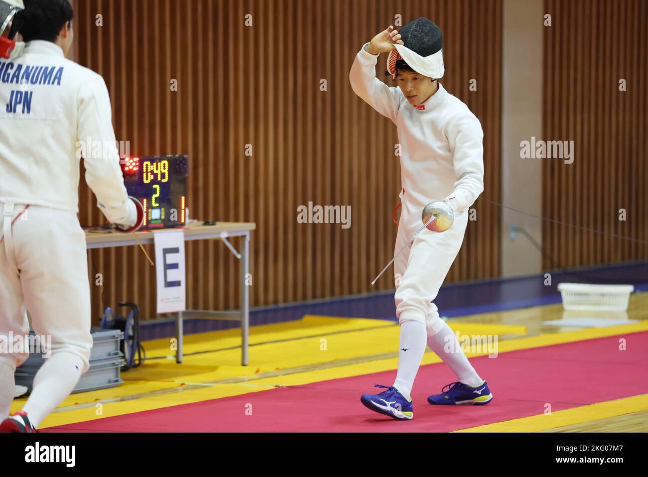 Shizuoka, Japon. 18th novembre 2022. Ryo Matsumoto moderne Pentathlon : les 62nd Championnats du Pentathlon moderne tous japonais Escrime individuel masculin au gymnase de la ville de Gotemba, à Shizuoka, Japon . Credit: YUTAKA/AFLO SPORT/Alay Live News Banque D'Images