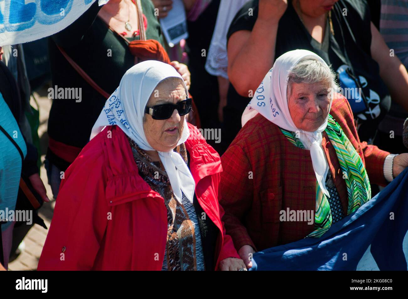 Hebe de Bonafini, chef historique des mères de la Plaza de Mayo et militant des droits de l'homme. Hebe de Bonafini est décédé le 20 novembre 2022, à l'âge de 93 ans à l'hôpital Italiano de la Plata, Buenos Aires. Banque D'Images