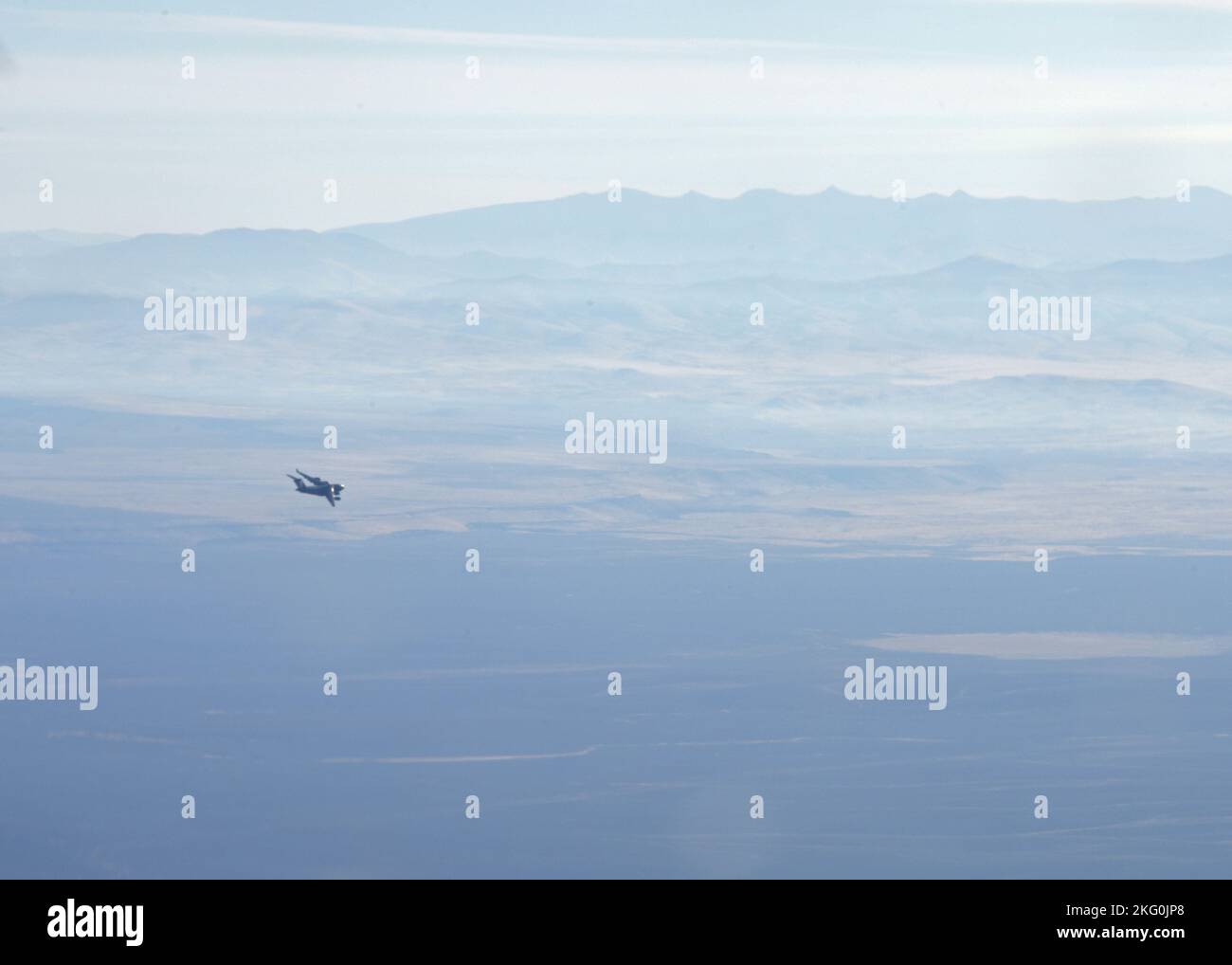 Un avion C-17 Globemaster III de la 62D Airlift Wing survole l'Idaho pendant l'exercice Rainier War 22B, le 19 octobre 2022. Rainier War 22B est un exercice de préparation à grande échelle avec une priorité de génération de l'Armée de l'Air; démontrant la capacité de générer, d'employer et de maintenir une force de combat pendant un scénario rigoureux de guerre. Banque D'Images