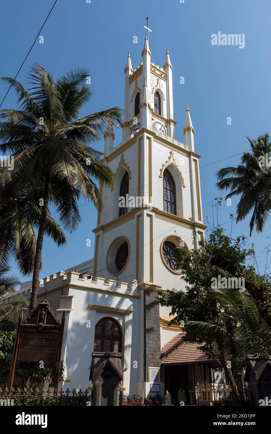 Cathédrale Saint-Thomas, cercle Horniman, Bombay, Mumbai, Maharashtra, Inde Banque D'Images