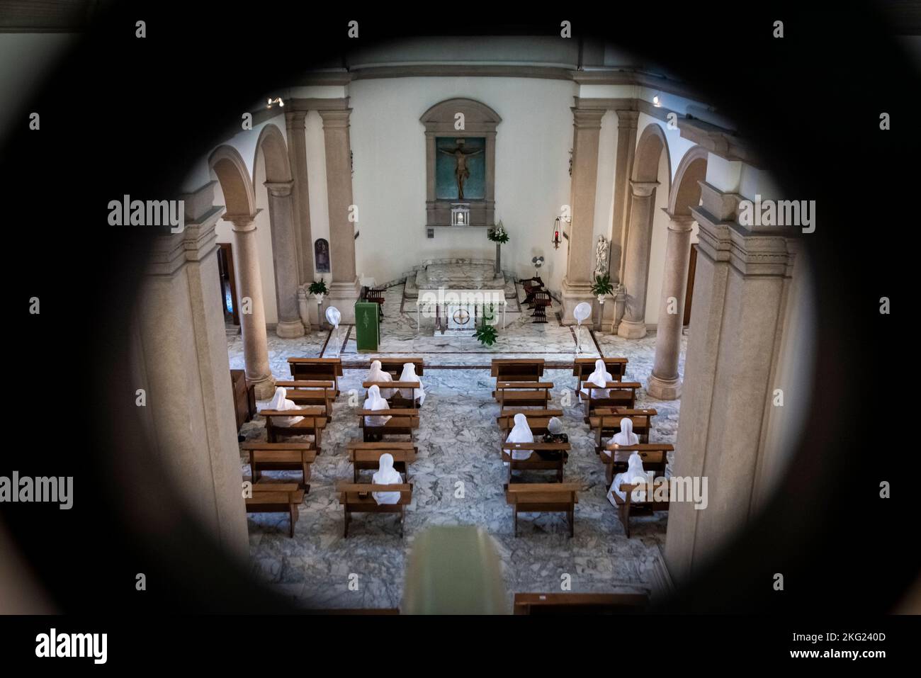 Les petites Sœurs des pauvres (Français : Petites Sœurs des pauvres) est un institut religieux catholique pour les femmes. Il a été fondé par Jeanne Jugan. Vätica Banque D'Images