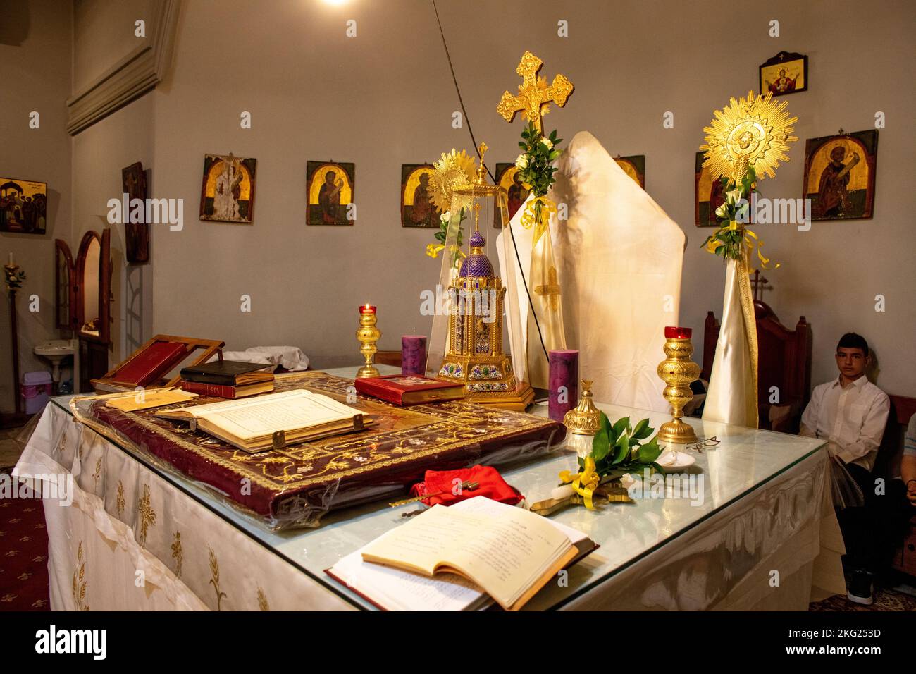 Wadi el chahrour el suflah église orthodoxe Banque de photographies et