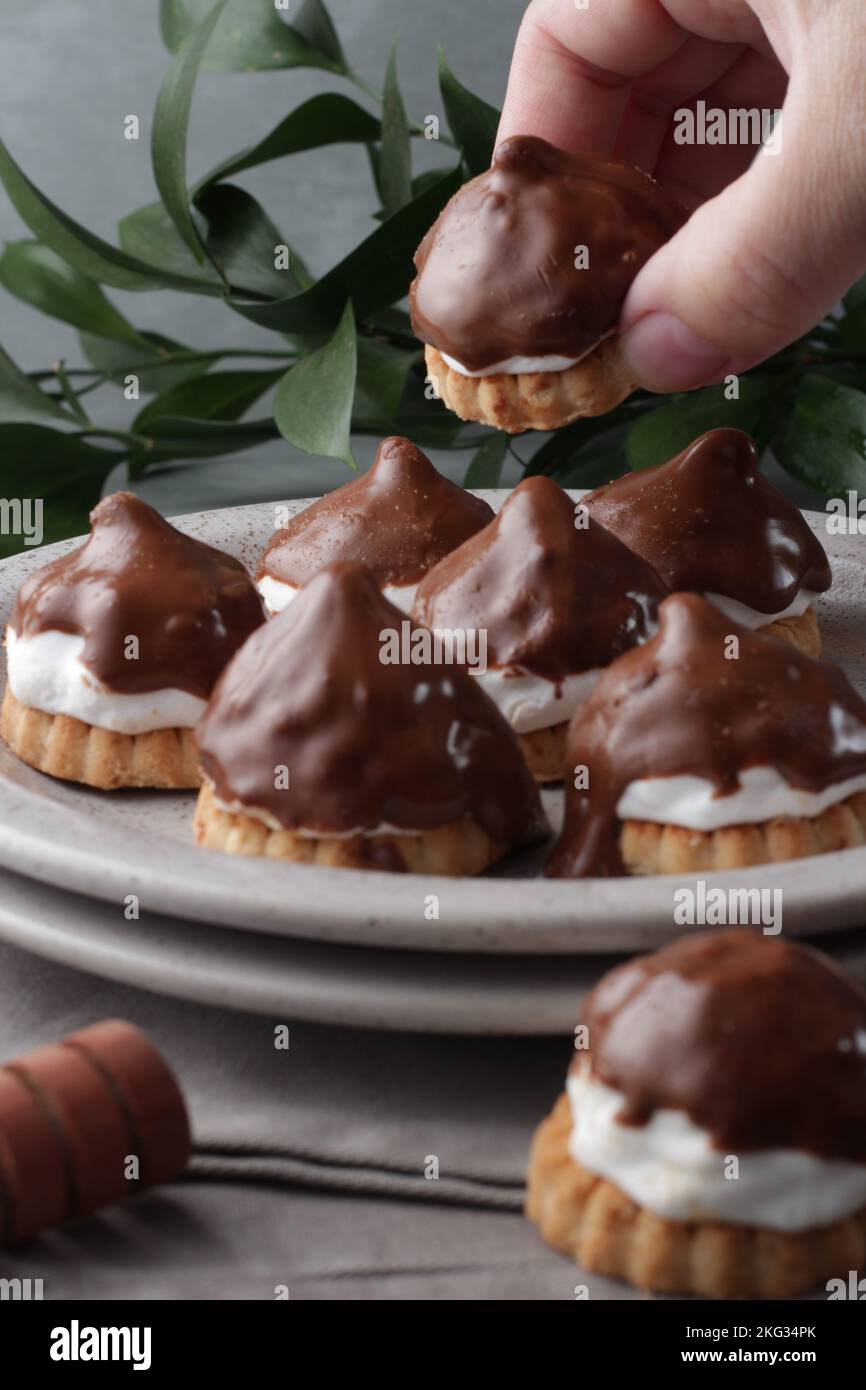 bonbons au chocolat, doux et délicieux Banque D'Images