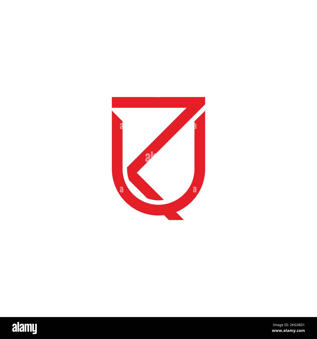 lettre ru emblème ligne simple logo vecteur Illustration de Vecteur