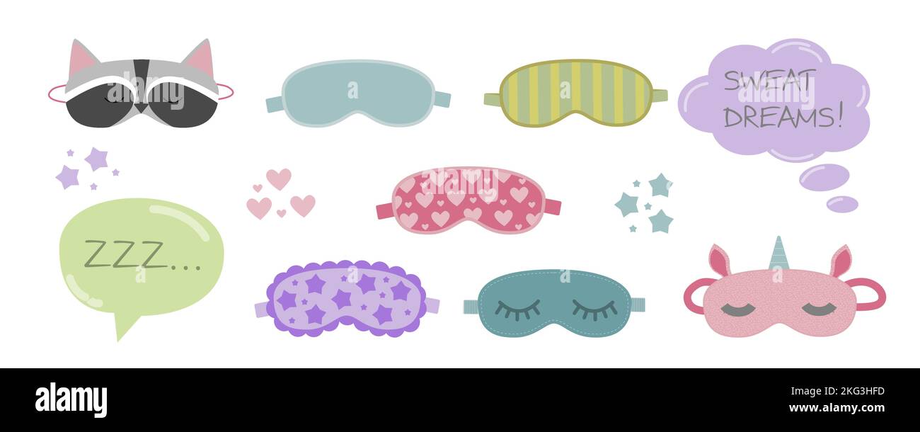 Vêtements de nuit pour femme, vêtements de nuit pour femme, ensemble pyjama tendance de la collection. Vecteur de style plat Illustration de Vecteur