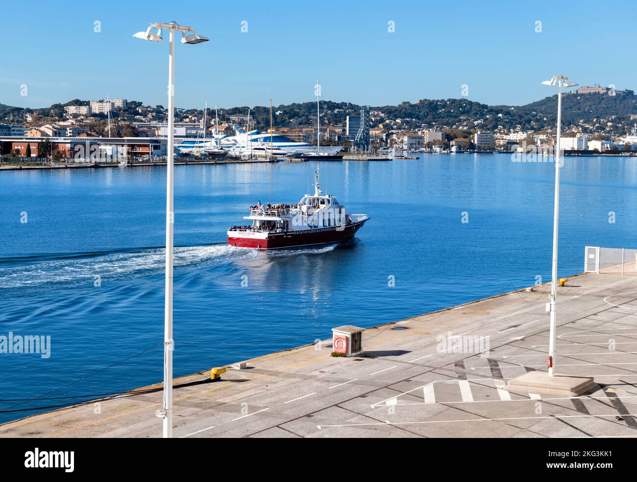 Toulon France, bateau-navette pour la ville de Toulon Banque D'Images