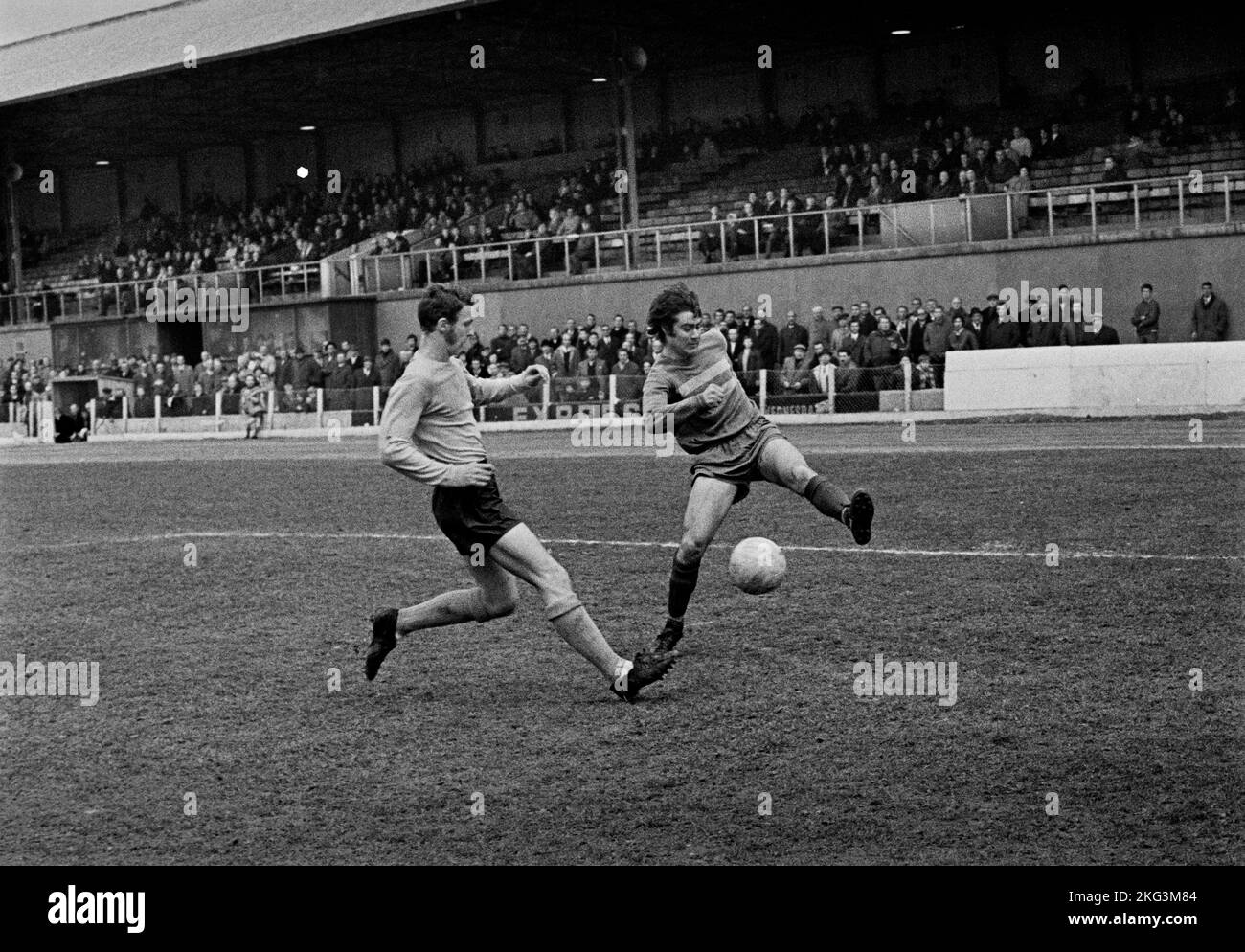 Romford FC contre Barnett FC 21 mars 1970 at Brooklands Sports Ground Romford Essex UK Southern League Prtemier Division scans réalisés en 2022 Banque D'Images