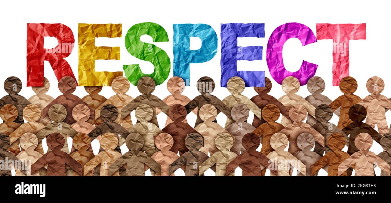 Les gens respectent et respectent la diversité dans la société et apprécient le milieu de travail international diversifié et la tolérance à la culture multiculturelle Banque D'Images
