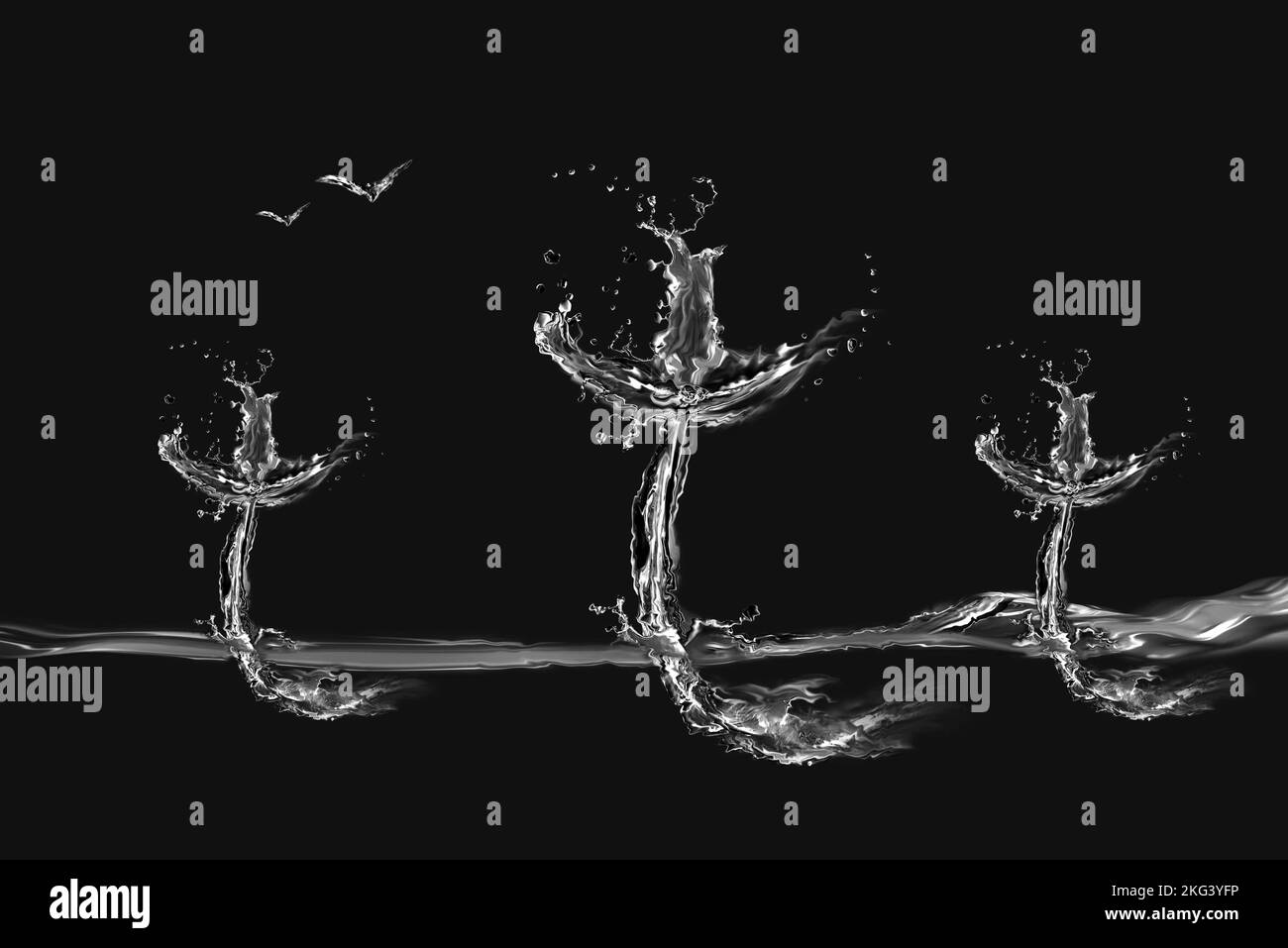 Golgotha en Noir et blanc Banque D'Images Golgotha en Noir et blanc Banque D'Images