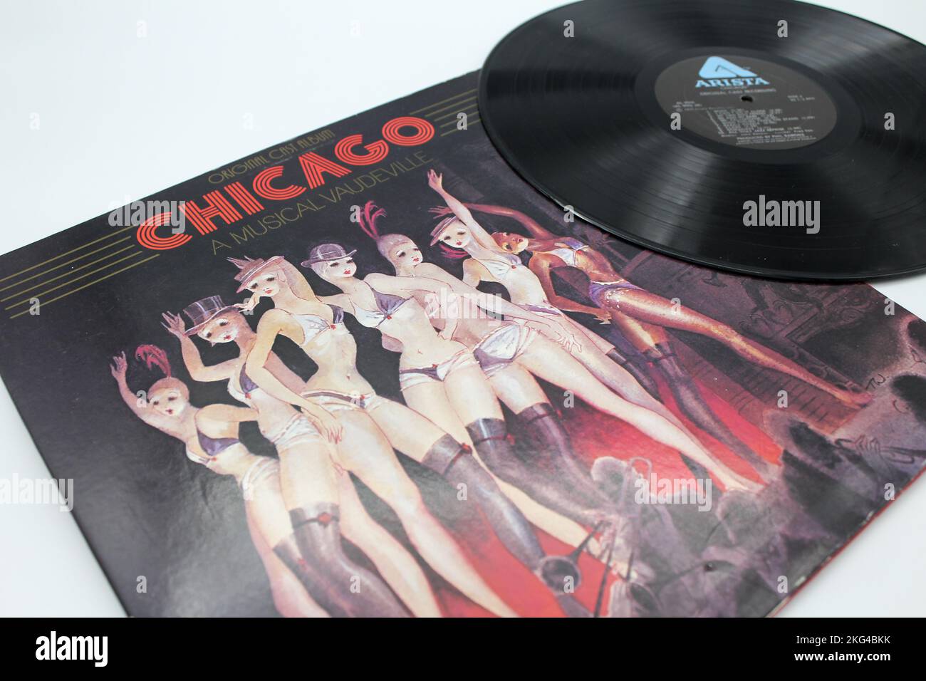 Chicago est une comédie musicale américaine avec de la musique de John Kander, des paroles de Fred Ebb et un livre d'Ebb et de Bob Fosse. Production originale de Broadway. Banque D'Images