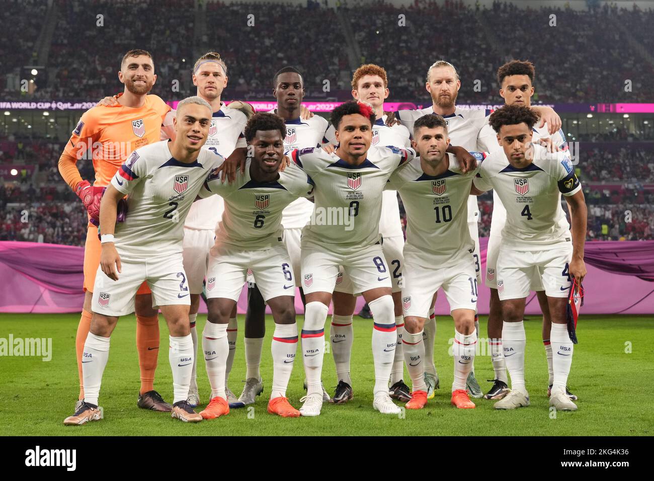 Doha, Qatar. 21st novembre 2022. Groupe de l'équipe des États-Unis pendant le, Qatar. , . À Doha, Qatar. (Photo de Bagu Blanco/PRESSINPHOTO) Credit: PRESSINPHOTO SPORTS AGENCY/Alay Live News Banque D'Images