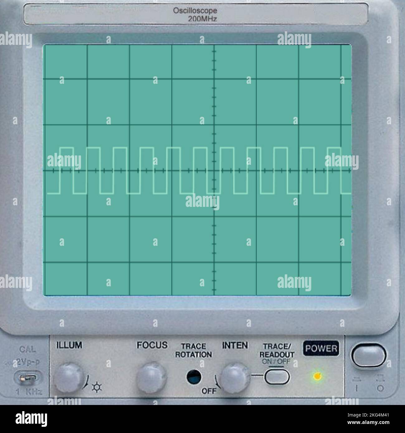 Oscilloscope pour une utilisation professionnelle et une présentation Banque D'Images