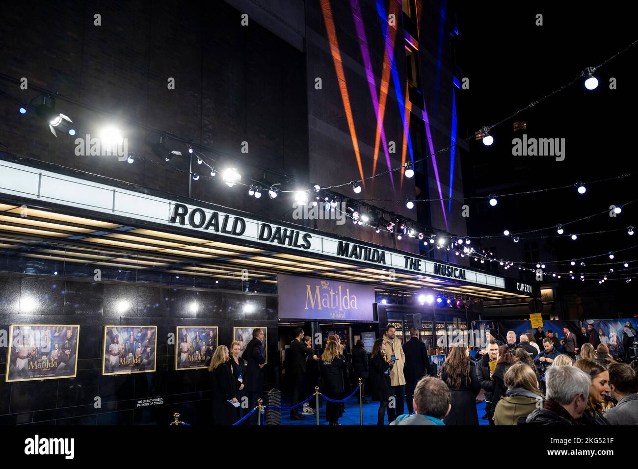 Londres, Royaume-Uni. 21 novembre 2022. Un point de vue général lors du Gala screening britannique de « Matilda: The musical » de Roald Dahl à Curzon Mayfair. Credit: Stephen Chung / Alamy Live News Banque D'Images