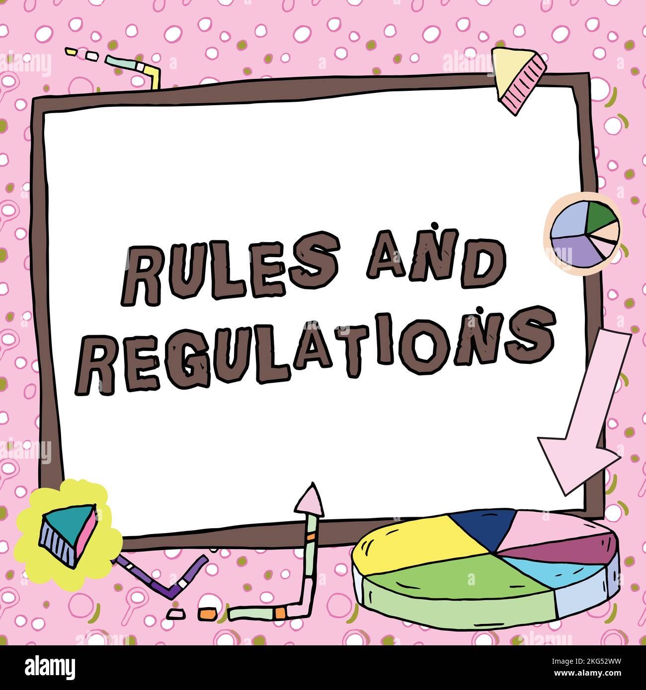 Inspiration montrant le signe règles et règlements. Directives de concept Internet à suivre lors de la conclusion d'une transaction Banque D'Images