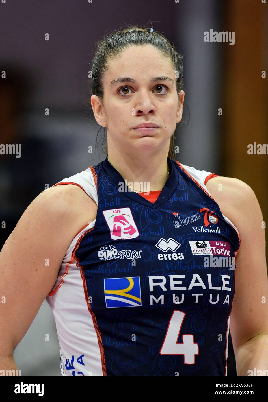 Francesca Bosio #4 de Reale Mutua Fenera Chieri vu pendant Volley Serie Une  rencontre de femmes 2022/23 entre Reale Mutua Fenera Chieri et Savino del  Bene Scandicci à Pala Fenera sur 20