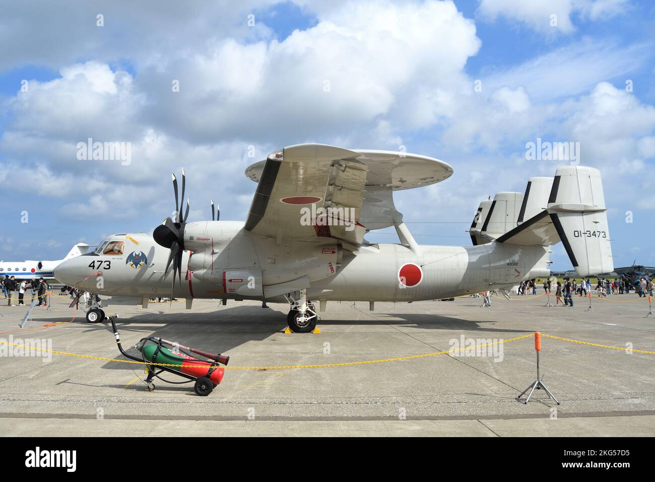 Préfecture d'Aomori, Japon - 11 septembre 2022 : Force aérienne d'autodéfense du Japon Northrop Grumman E-2D avion Hawkeye avancé d'alerte précoce. Banque D'Images