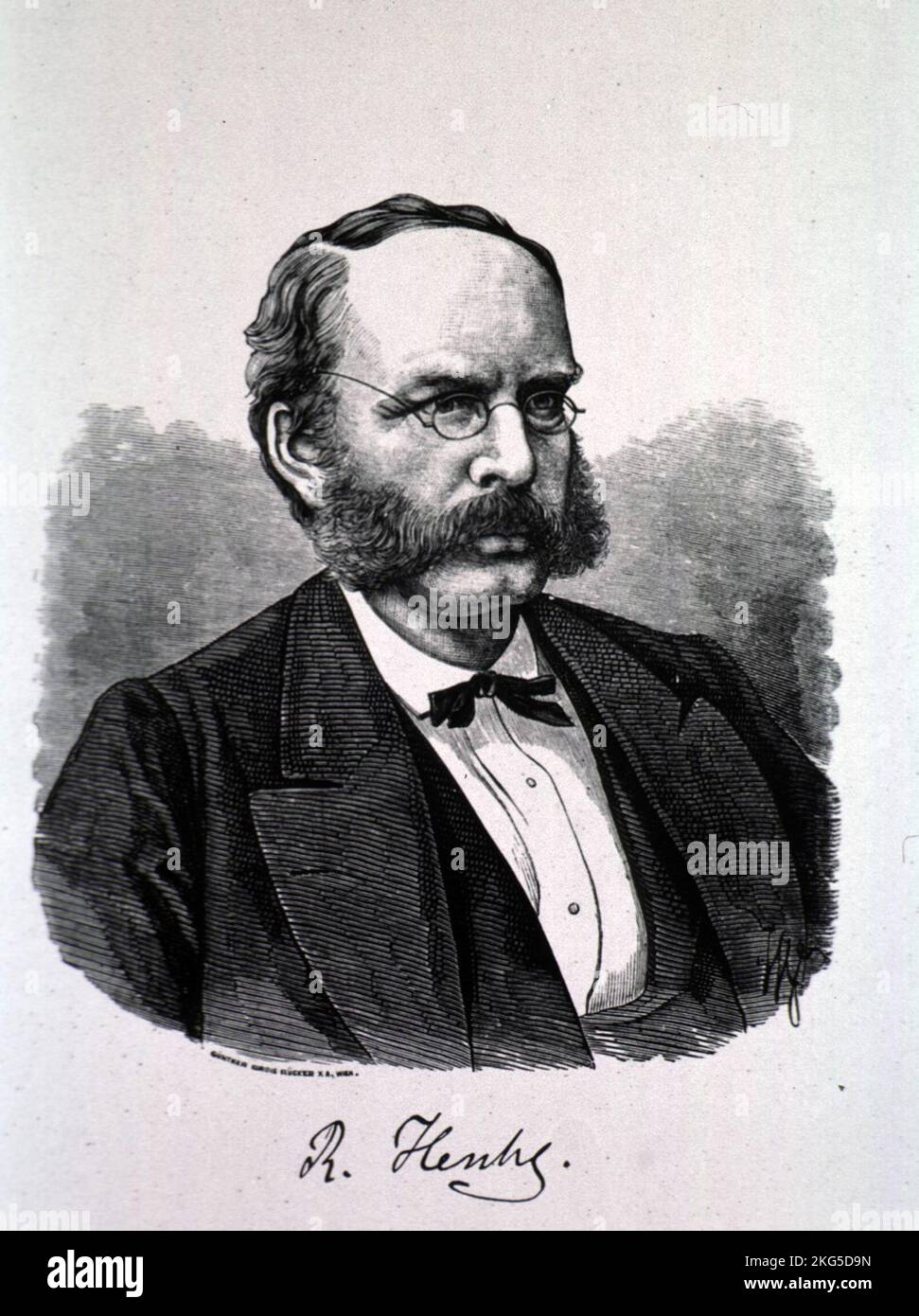 Richard Ladislas Heschl (1824 – 1881) anatomiste autrichien Banque D'Images